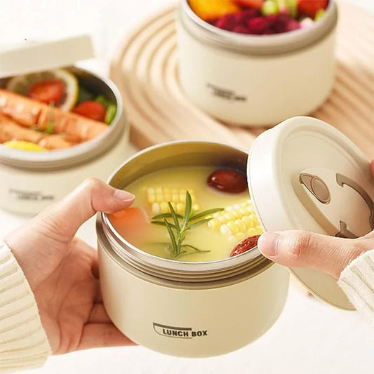 Isolerende Lunchbox Set met 3 Stapelbare Containers en Tas