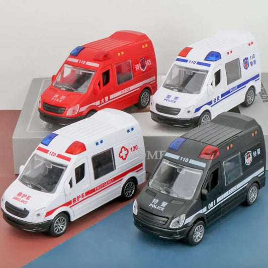 Inertie Voertuig Model – Politieauto, Brandweerwagen of Ambulance