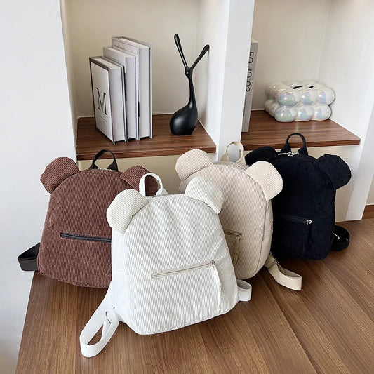 Zachte Fleece Rugzak met Berenoren voor Kinderen