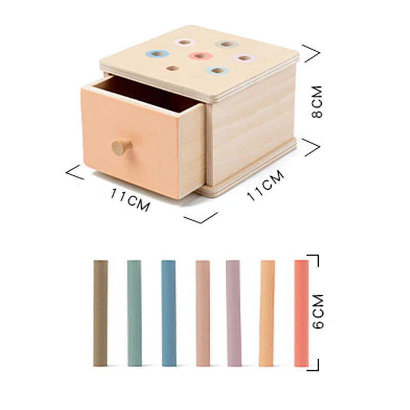 Montessori Object Permanent Box voor Fijne Motoriek