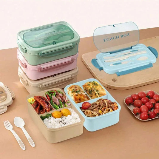 Bento Lunchbox voor Kinderen met 4 Vakken