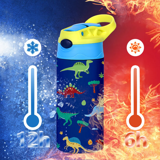 Thermosbeker RVS met Dierenprint en Handvat - 350ml
