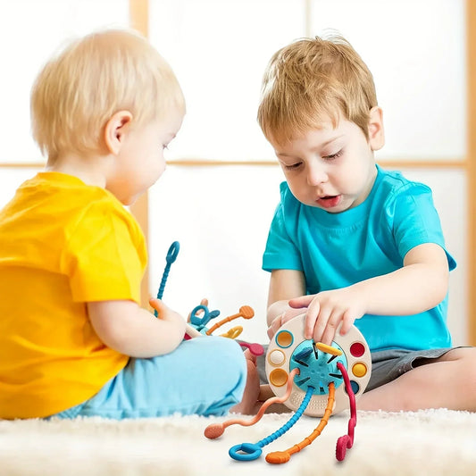 Montessori Siliconen Trekkerspeelgoed voor Baby's