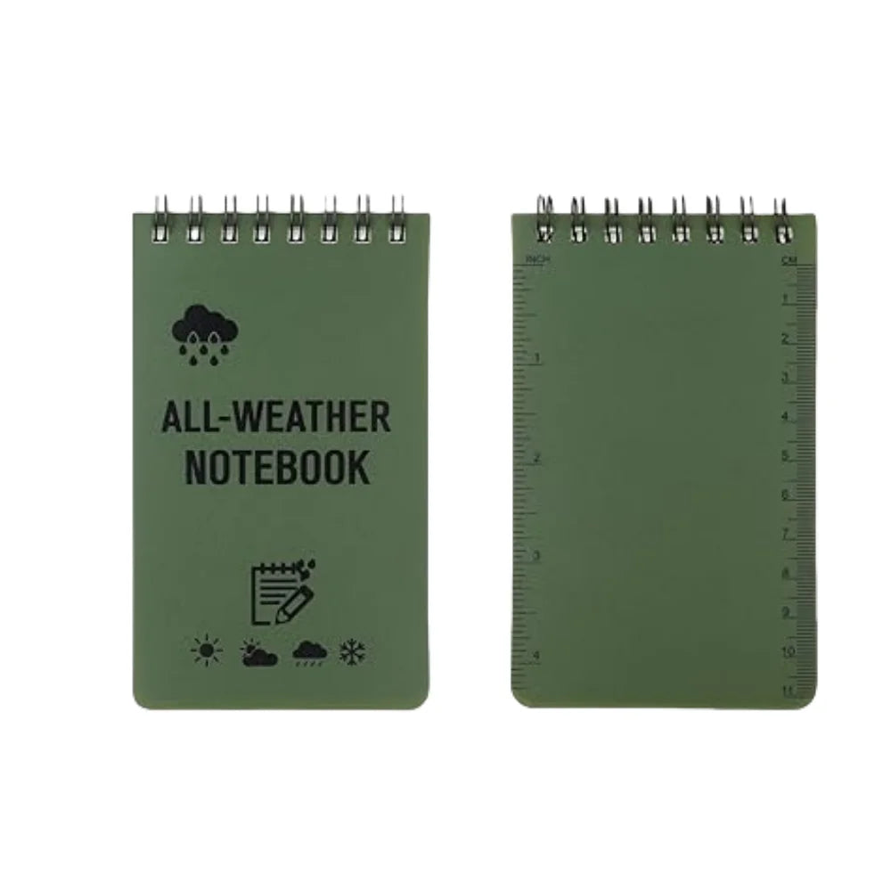 Waterproof Zaknotitieboekjes Set (3 stuks) – Voor Elk Weer