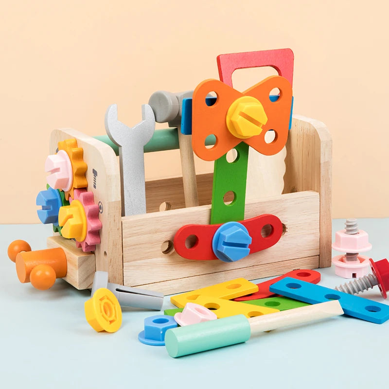 Houten Gereedschapset en Werkbank voor Kinderen