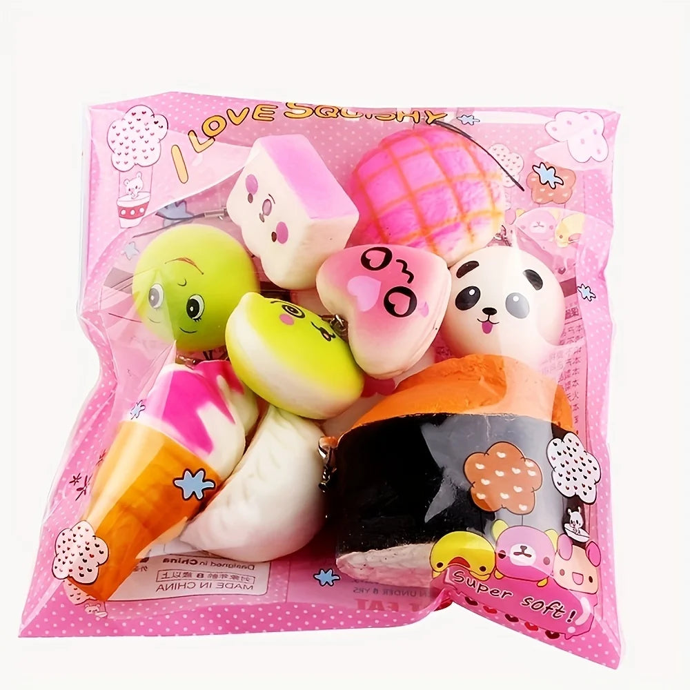 10 Stuks Zachte Mini Squishies Speelgoed