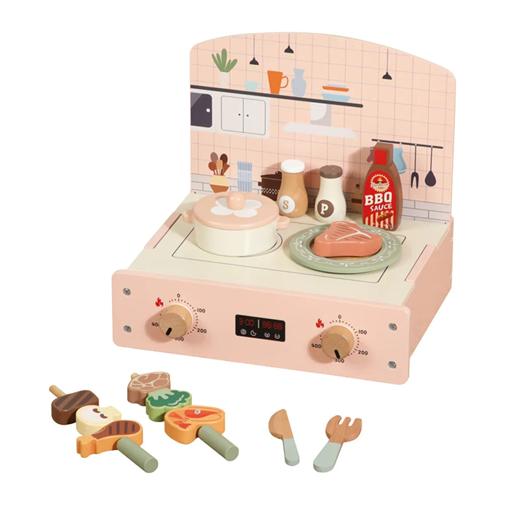 Houten Speelkeuken met Accessoires voor Kinderen