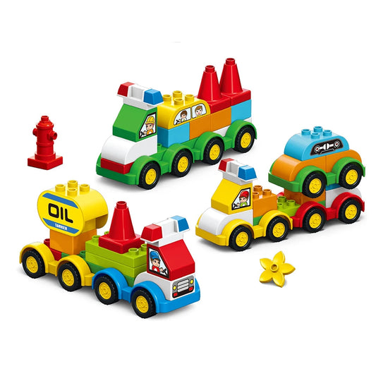 140 stuks Grote Bouwstenen Voertuigen – Duplo-compatibel