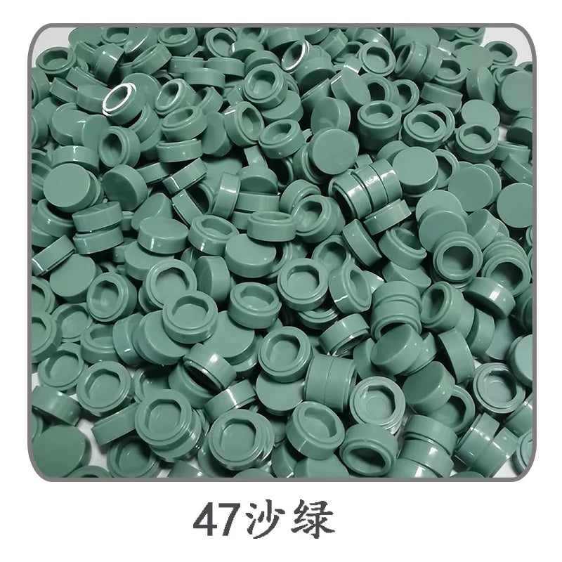 900 stuks Rond Bouwblokje 1x1 Tegel – Compatibel