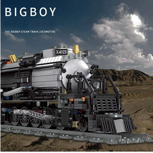 Bouwblokken Stoomtrein met Spoorrails – Compatibel met Lego