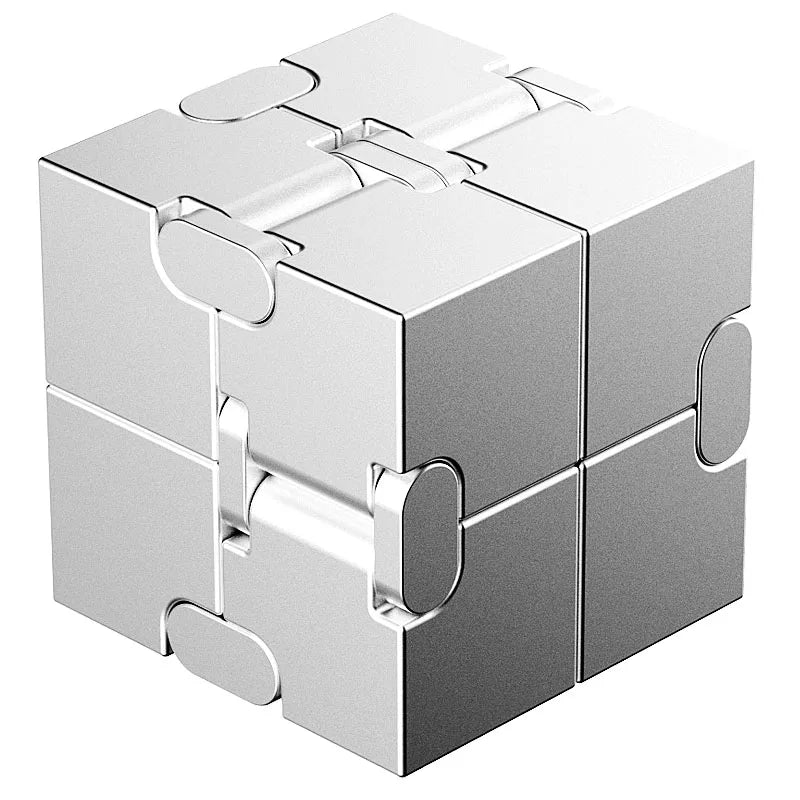 Infinity Cube Fidget Toy van Metaal – Voor Focus en Minder Stress