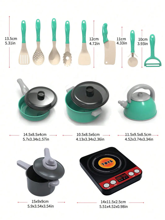 Speelkeuken Accessoires Set met Potten en Pannen voor Kinderen