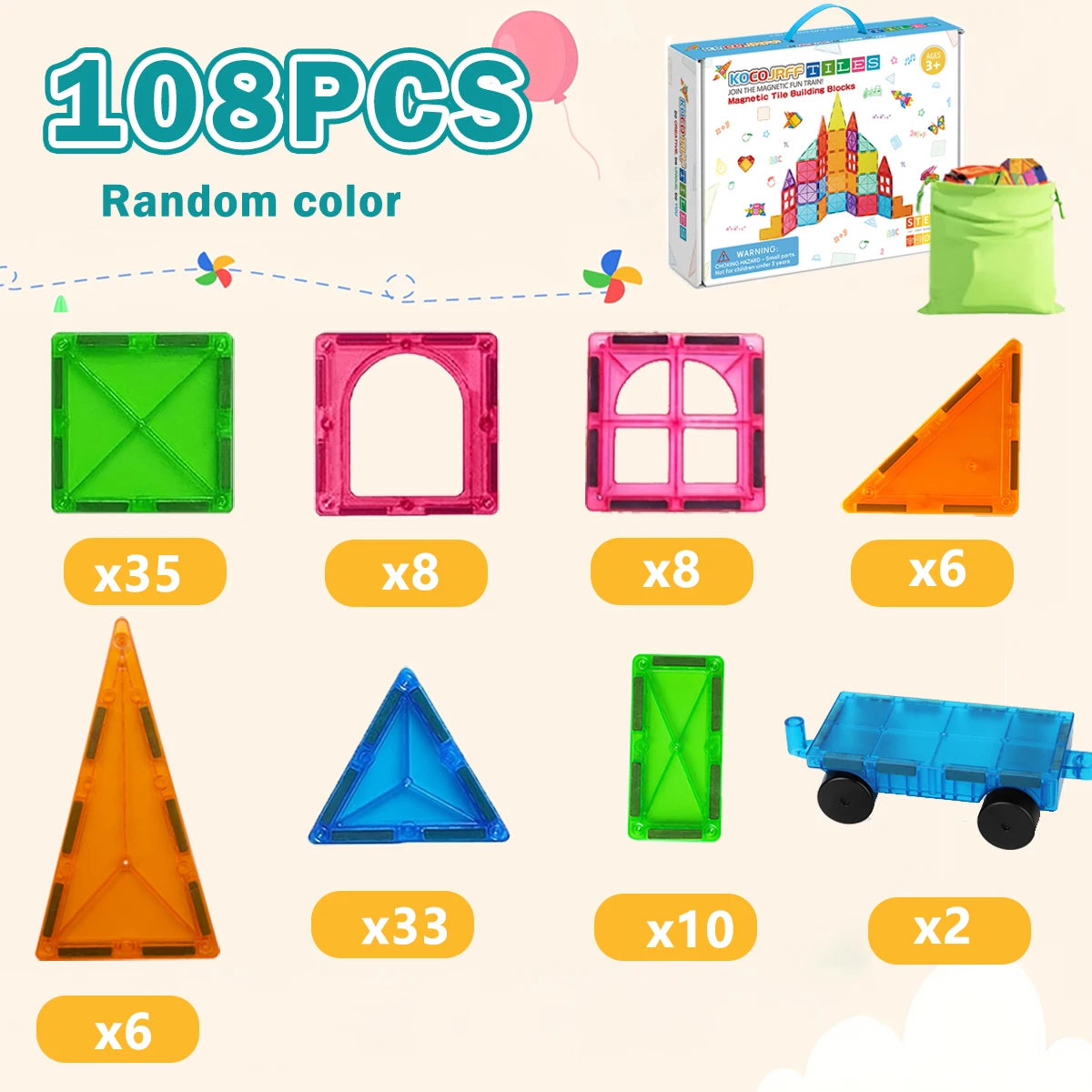 Magnetische Bouwblokken Speelset 4-6 Jaar