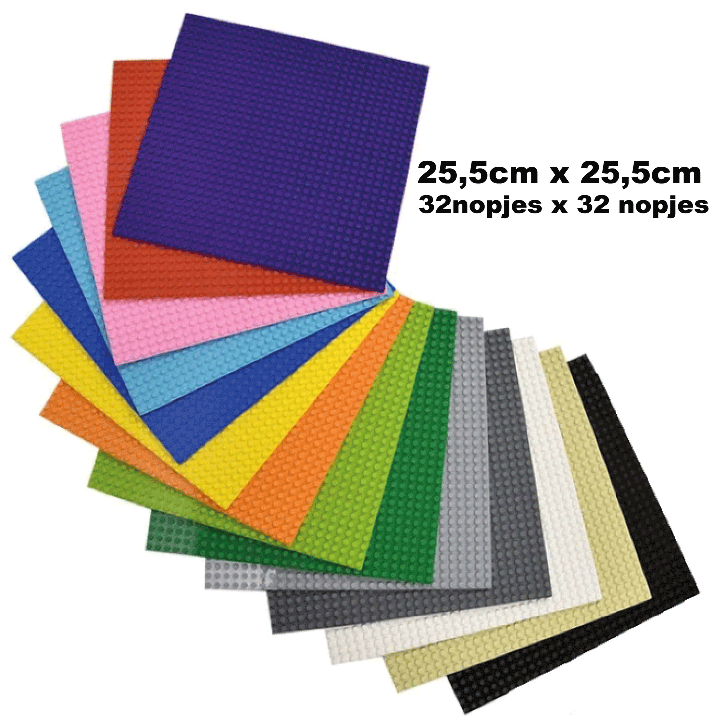 Bouwplaat 32x32 nopjes (25,5x25,5cm)
