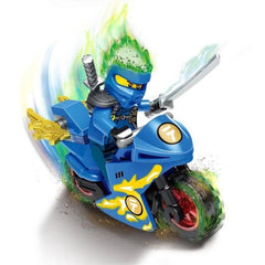 motor blauw