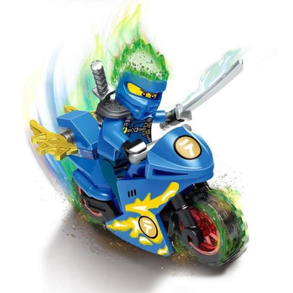motor blauw