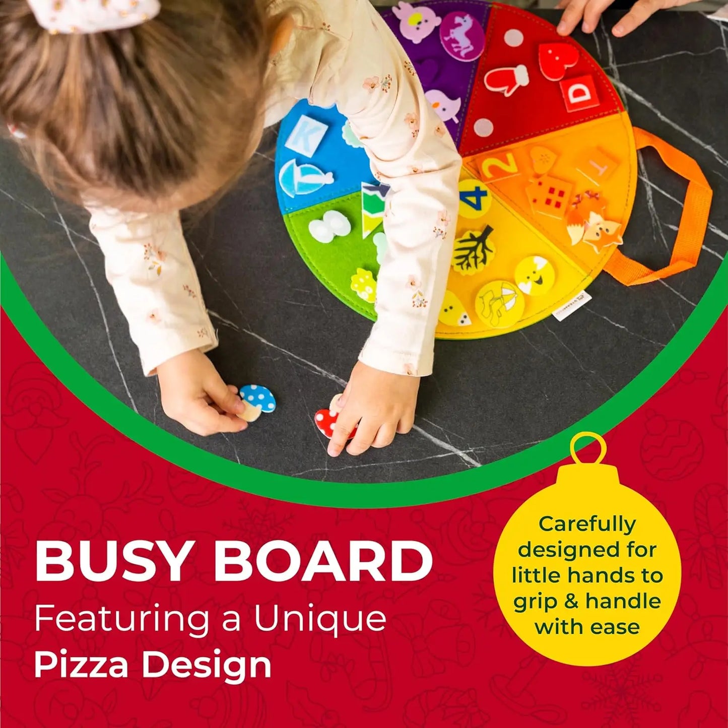 Busy Board voor Peuters | Montessori Sensorisch Speelgoed met Vormen en Kleuren