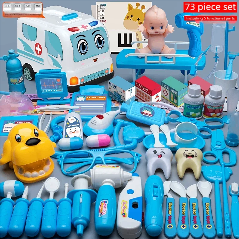 Dokters- en Verpleegsters Speelset met Stethoscoop en Tandarts Tools