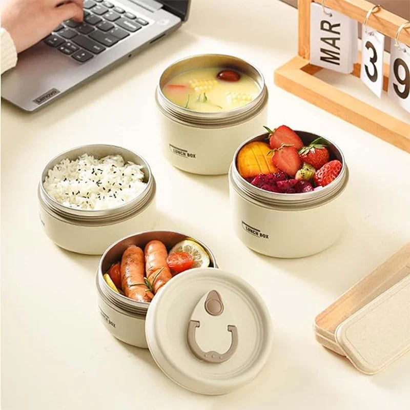 Isolerende Lunchbox Set met 3 Stapelbare Containers en Tas