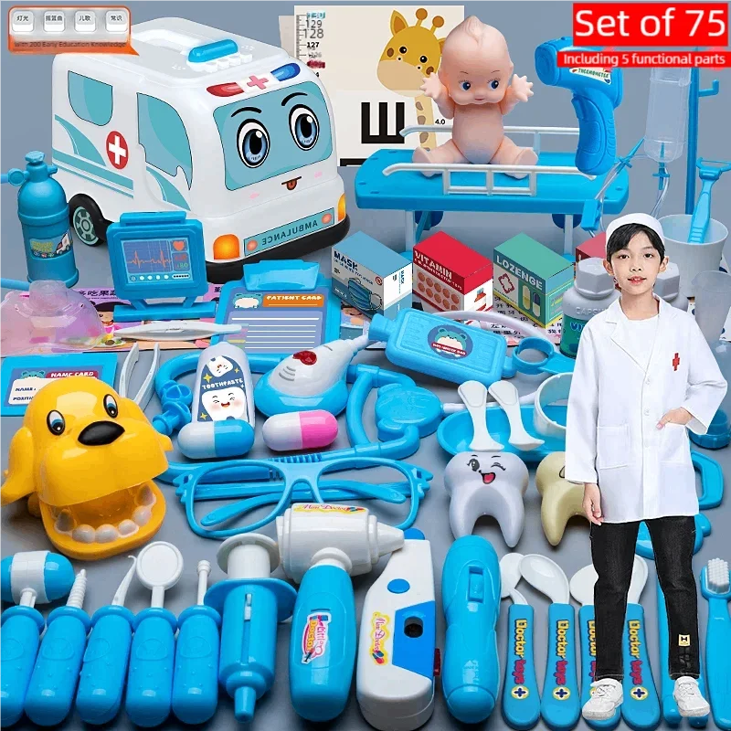 Dokters- en Verpleegsters Speelset met Stethoscoop en Tandarts Tools