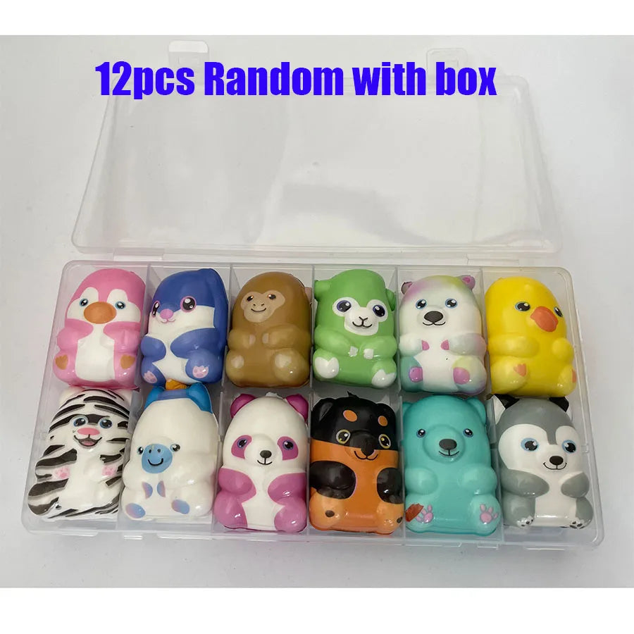 Set Mini Squishy Stressballetjes voor ontspanning
