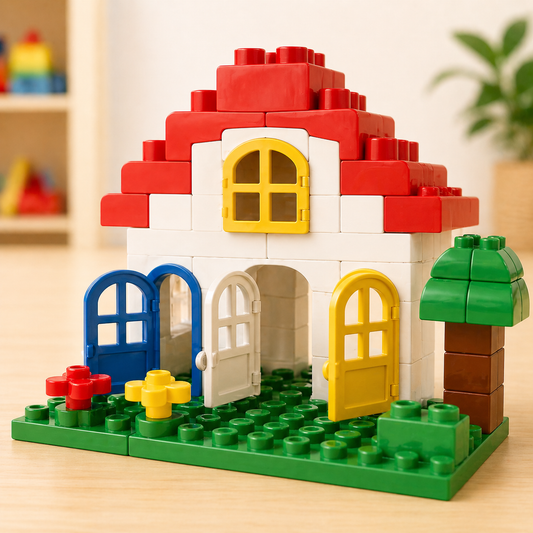 Ramen & deuren voor grote bouwstenen – Compatibel met Duplo®