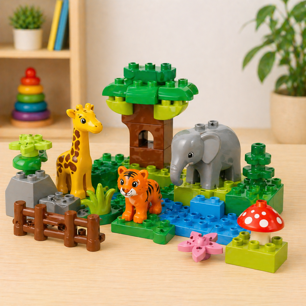 Dieren & natuur onderdelen – Voor grote bouwstenen (Duplo® compatibel)