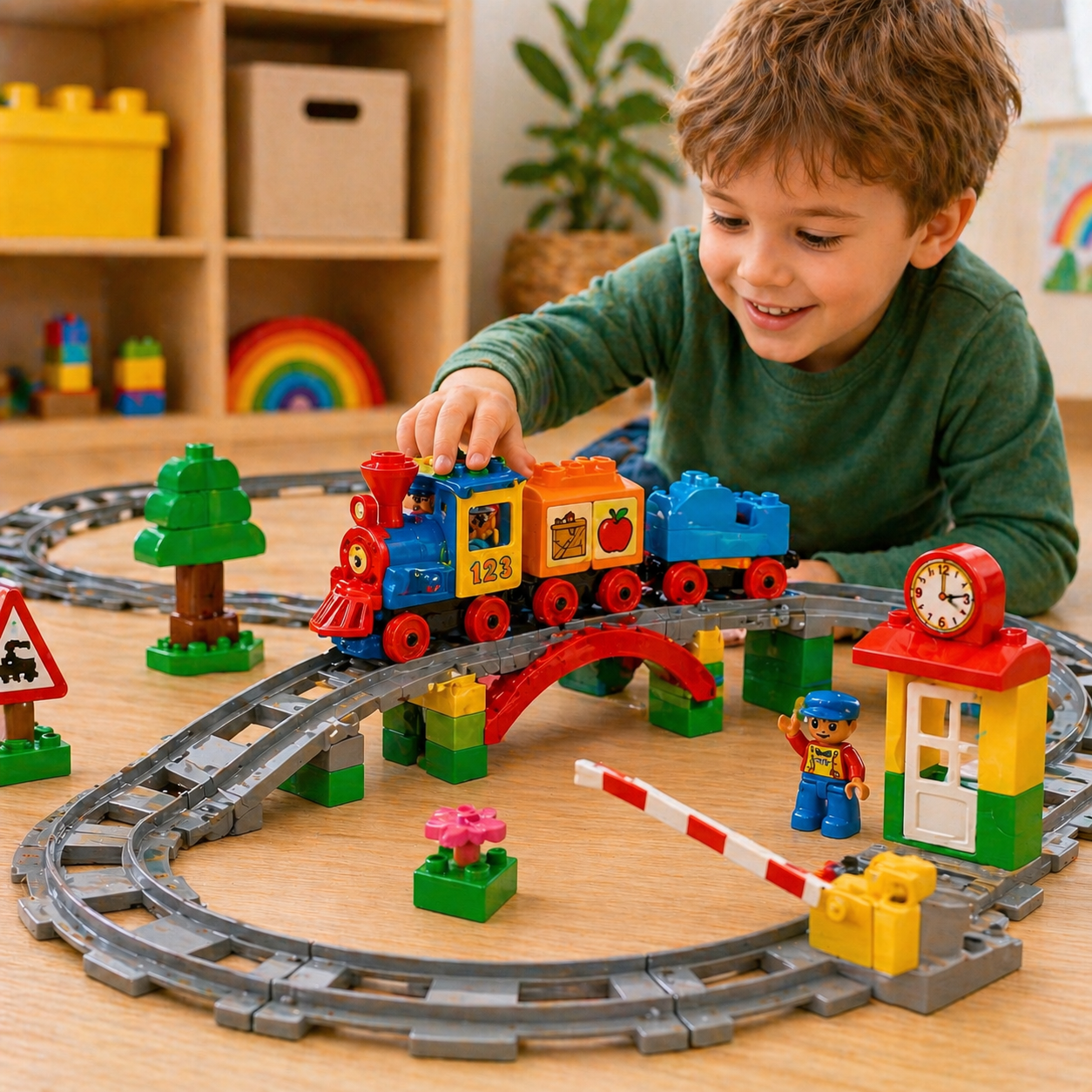Trein rails en accessoires set – Compatibel met Duplo®