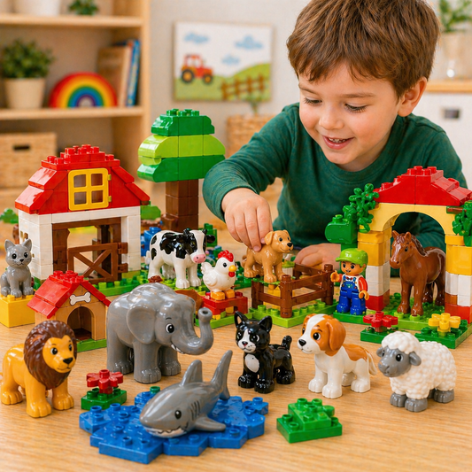 Huisdieren en dieren set – Compatibel met Duplo®