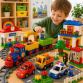 Trein en voertuigen set – Compatibel met Duplo®