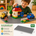 Bouwplaat 8x16 voor grote bouwstenen – Compatibel met Duplo®