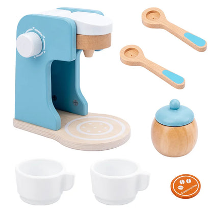 Houten Speelkeuken Set met Broodrooster en Magnetron voor Kinderen