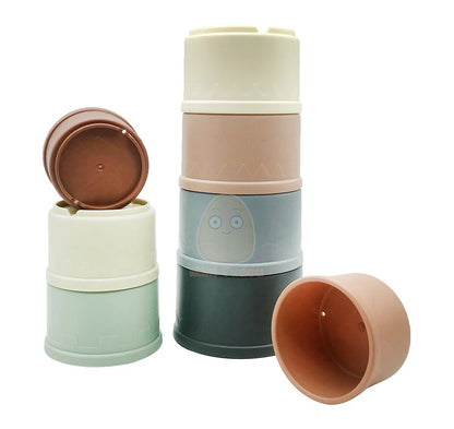 Baby Stapelbekers Set van 8 | Stapeltoren & Badspeelgoed
