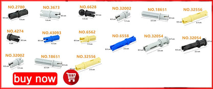 Technische bouwstenen balken – Compatibel met LEGO® (met gaten)