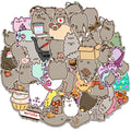 Schattige Katten Stickers Set - Decoratief & Waterdicht