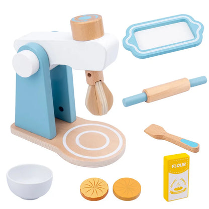 Houten Speelkeuken Set met Broodrooster en Magnetron voor Kinderen