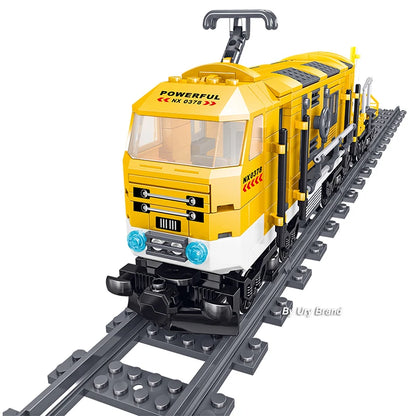 Spoorweg Onderhoudstrein Bouwblokken | 431 Delen | Compatibel met Lego