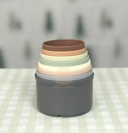Baby Stapelbekers Set van 8 | Stapeltoren & Badspeelgoed