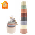 Baby Stapelbekers Set van 8 | Stapeltoren & Badspeelgoed