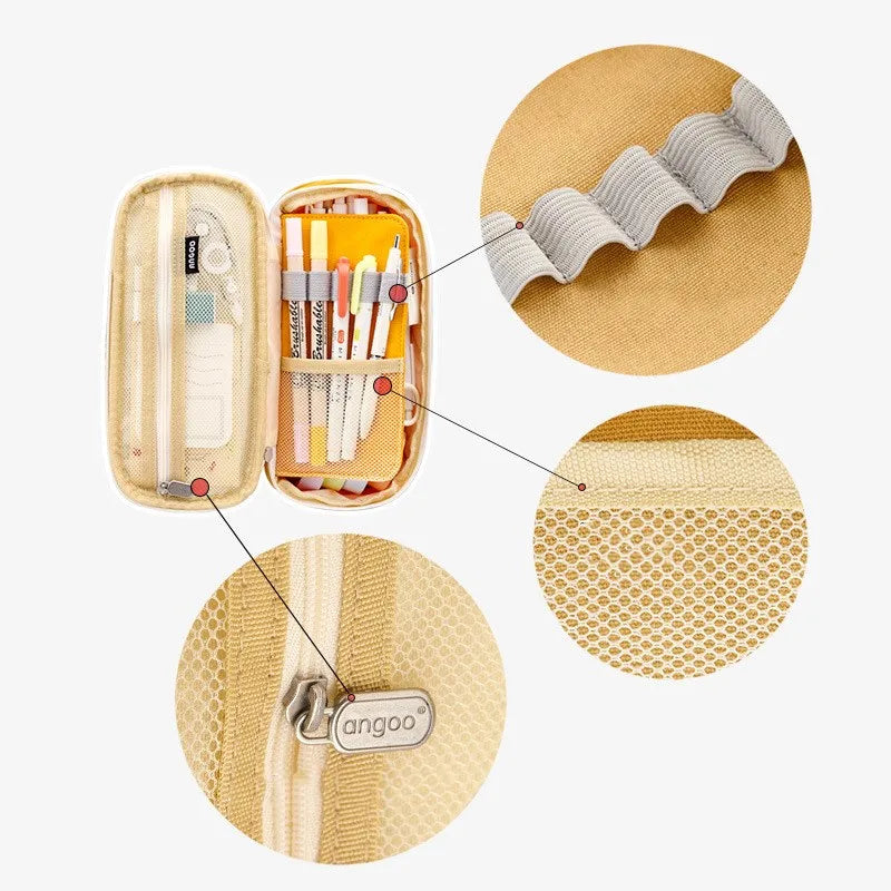 Grote Etui van Stof voor Kinderen – Pennenbak voor School Vanaf 3 Jaar