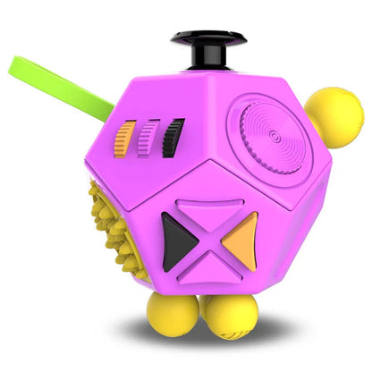 12-Zijdige Fidget Cube voor Stressvermindering en Focus