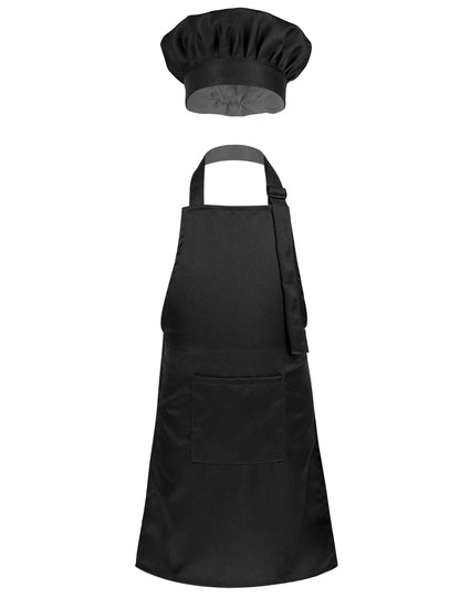 Verstelbaar Kinder Schort en Koksmuts Set voor Koken en Spel