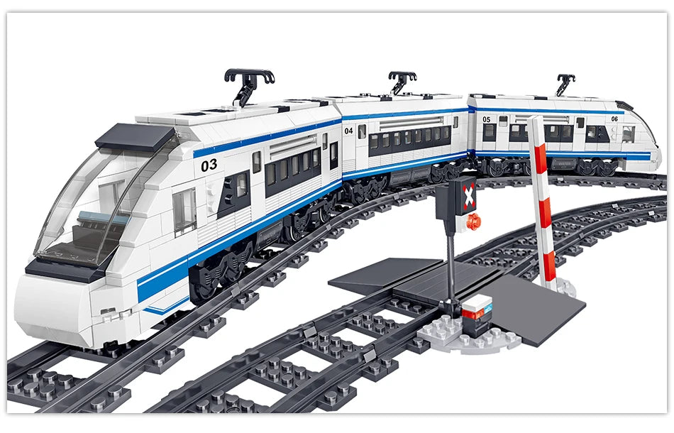 Elektrische Trein Bouwstenen met Afstandsbediening