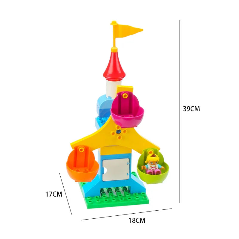 Bouwblokken Kermis, Stad & Voertuigen – Compatibel met Duplo