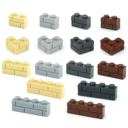 Kleine bouwstenen voor muren | Compatibel met Lego | Diverse maten