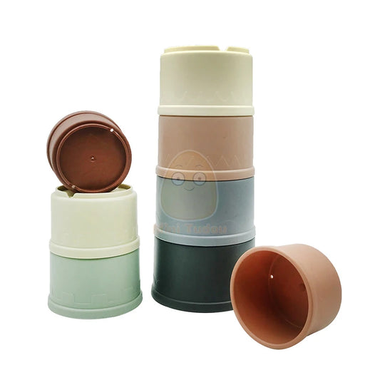 Baby Stapelbekers Set van 8 – Stapeltoren & Badspeelgoed