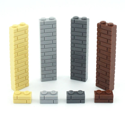 Kleine bouwstenen voor muren | Compatibel met Lego | Diverse maten