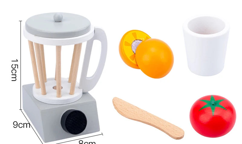 Houten Speelkeuken Set met Broodrooster en Magnetron voor Kinderen
