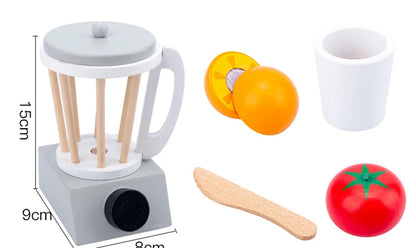 Houten Speelkeuken Set met Broodrooster en Magnetron voor Kinderen
