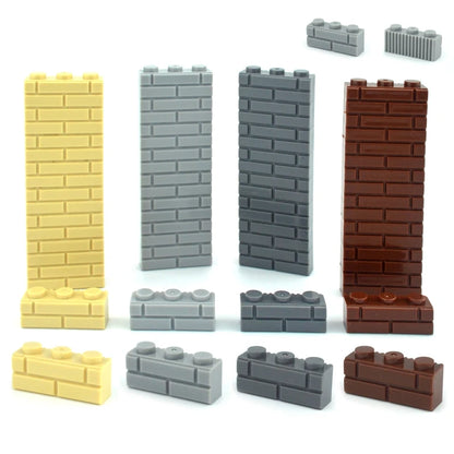 Kleine bouwstenen voor muren | Compatibel met Lego | Diverse maten